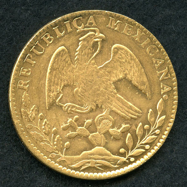メキシコ 8エスクード金貨 1862年 UNC - 加治将一オフィシャルサイト 『加治将一の部屋』